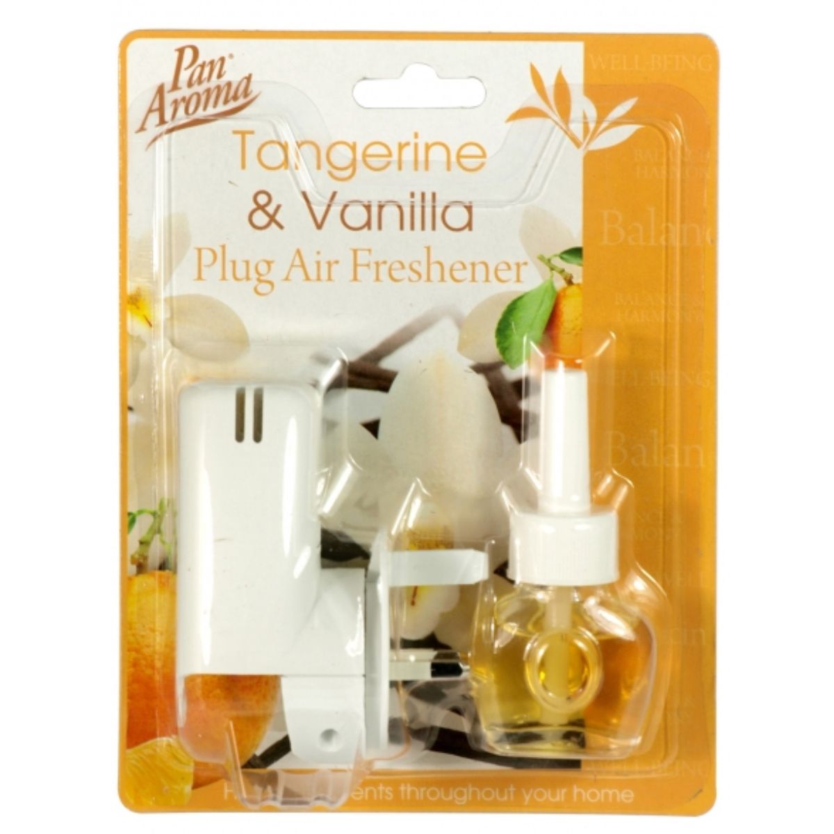 Pan Aroma - Tangerine & Vanilla Plug In Air Freshener - 1pcs. Pan Aroma - Tangerine & Vanilla Plug In Air Freshener - 1pcs.