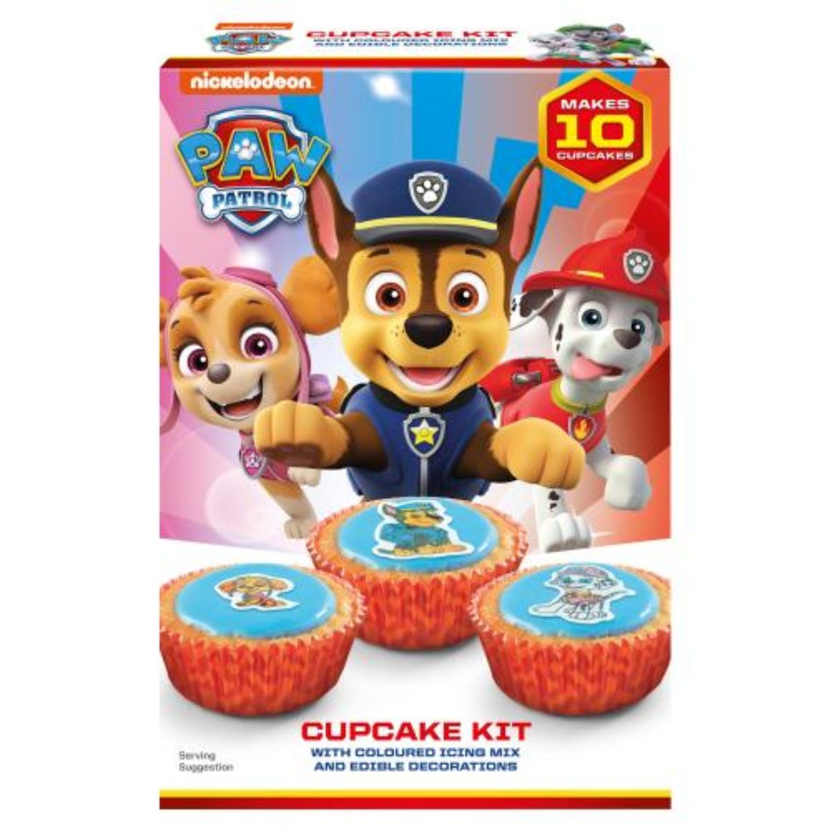 Paw Patrol - Cupcake Kit - 183g. Paw Patrol - Cupcake Kit - 183g.