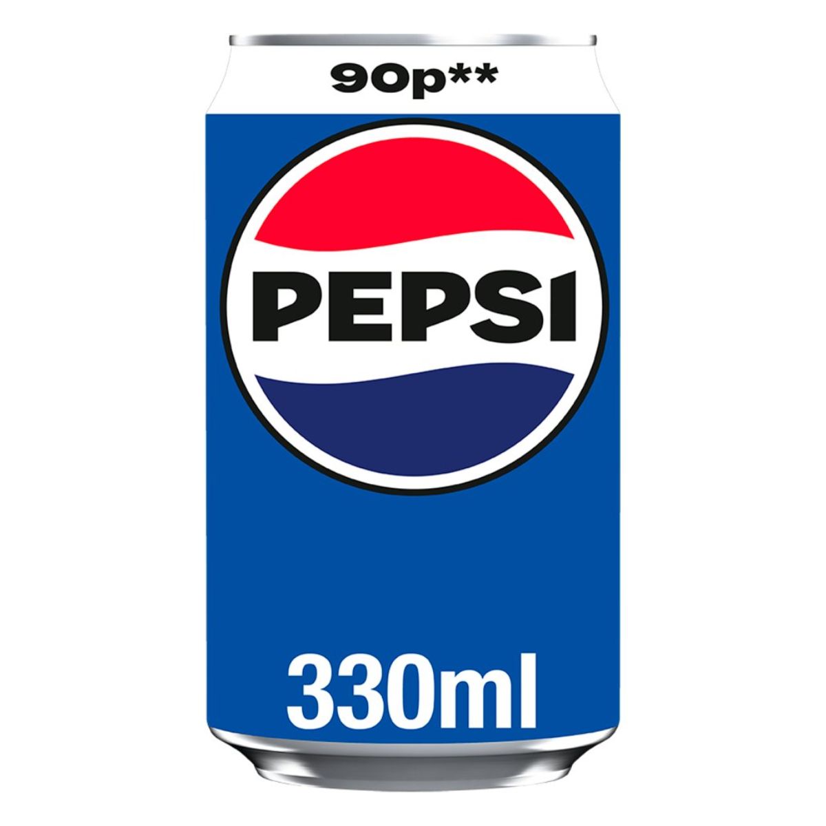 Pepsi 330 ml can on a white background.