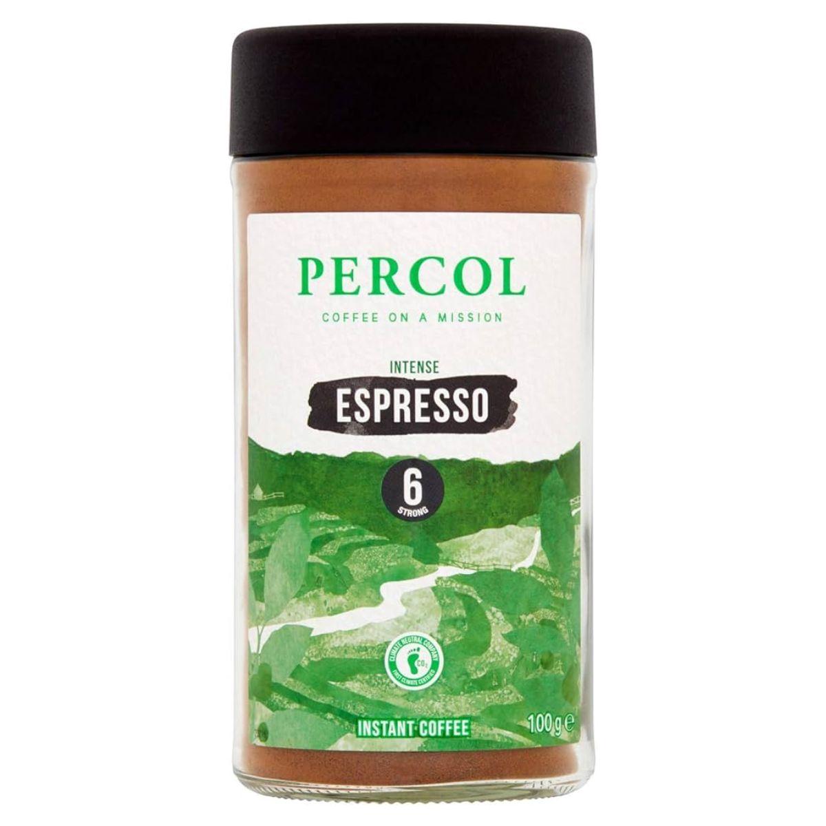 Percol - Intense Espresso Instant Coffee - 100g 6 oz.