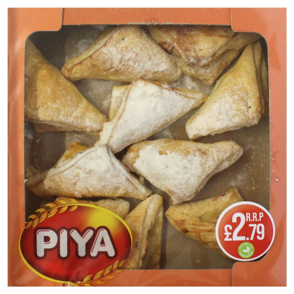 A box of Piya - Cresents with Pudding - 270g pastries in a box.
