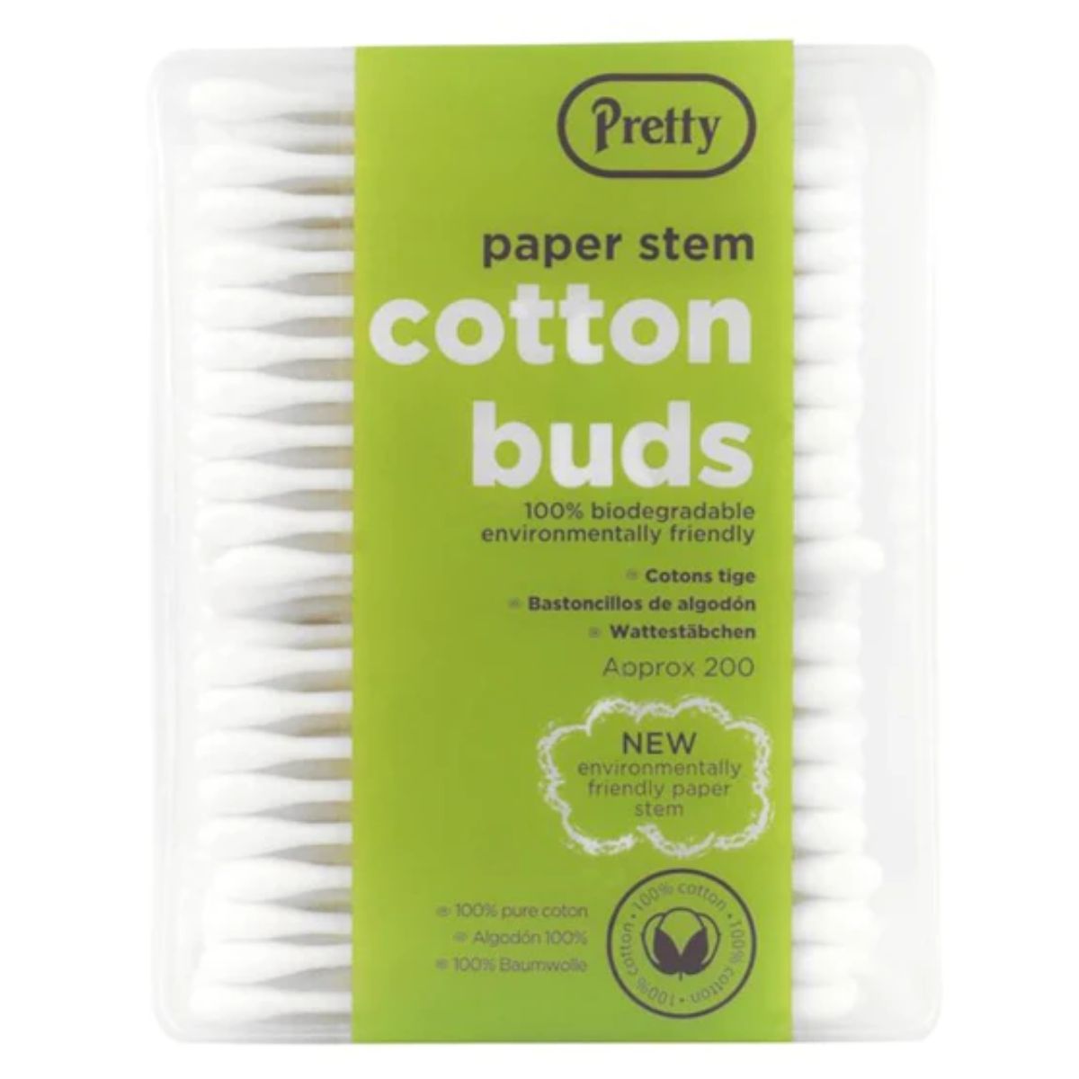 A package of Pretty - Cotton Buds Paper Stem - 200pcs.