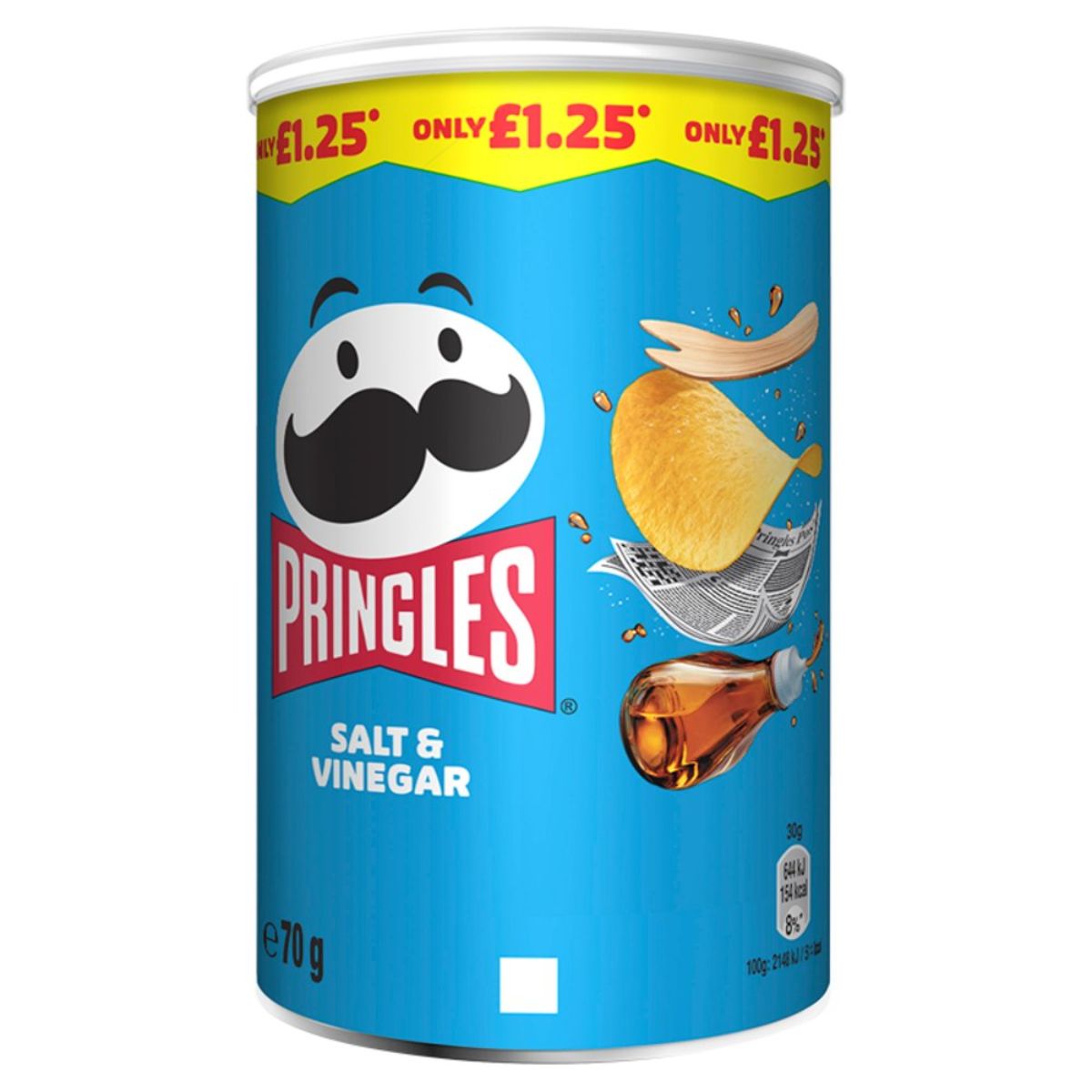 Pringles - Salt & Vinegar - 70g chips. Pringles - Salt & Vinegar - 70g chips.