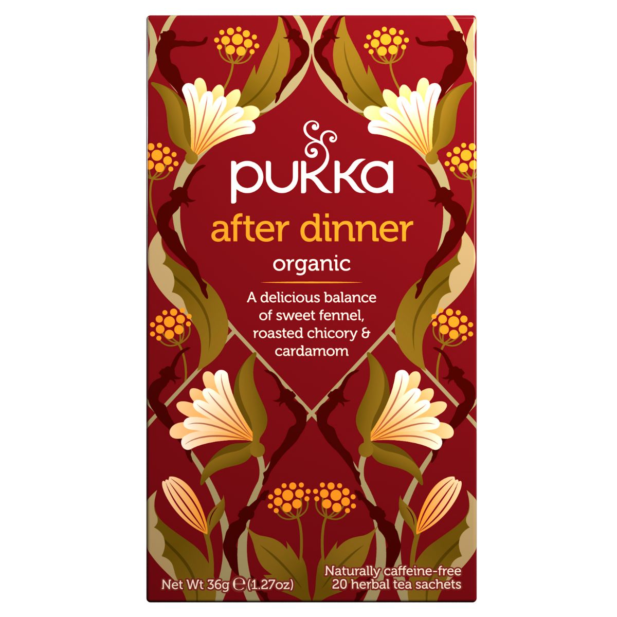 A bar of Pukka - Organic After Dinner 20 Tea Bags - 36g.