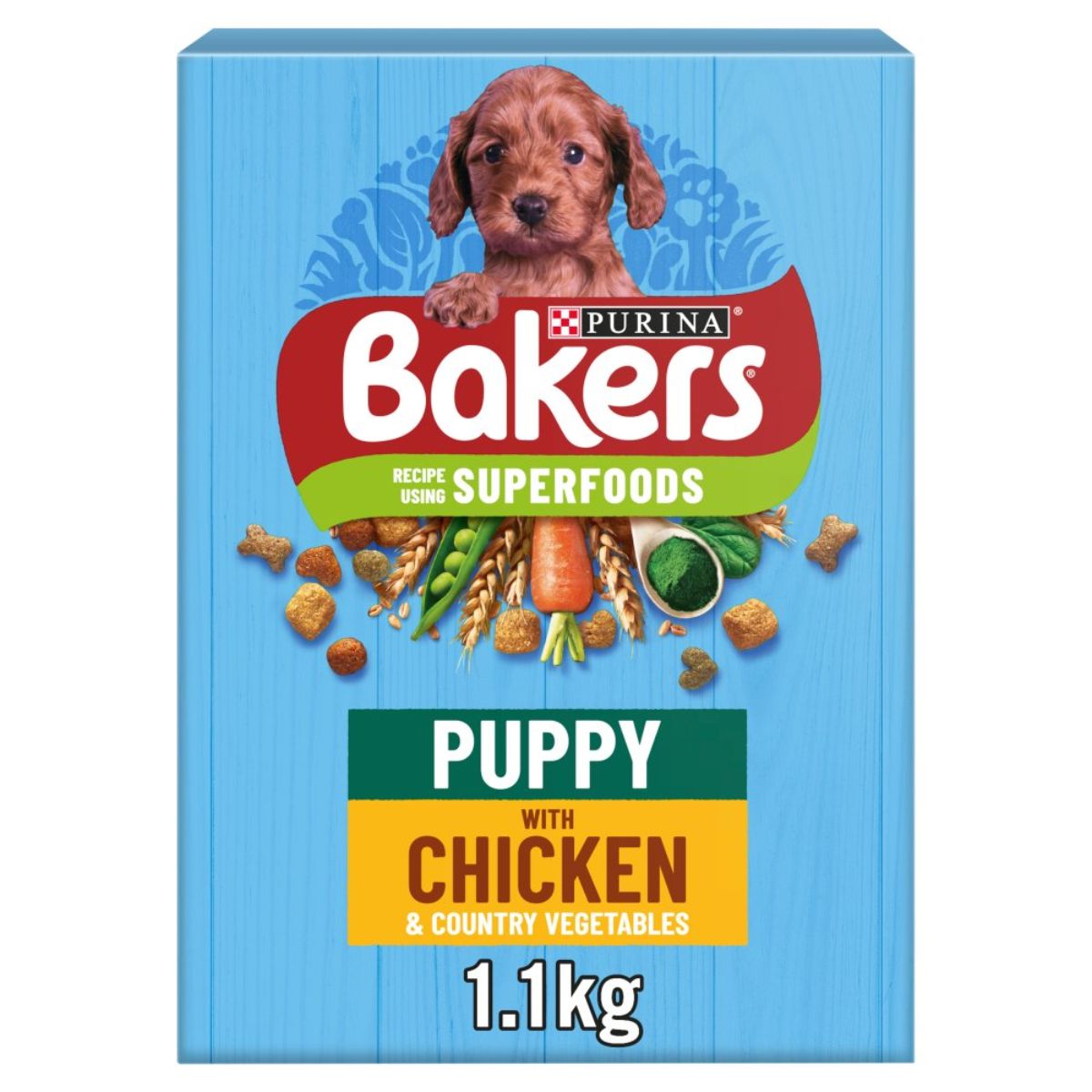 Bakers - Puppy Chicken & Vegetables Dry Dog Food - 1.1kg