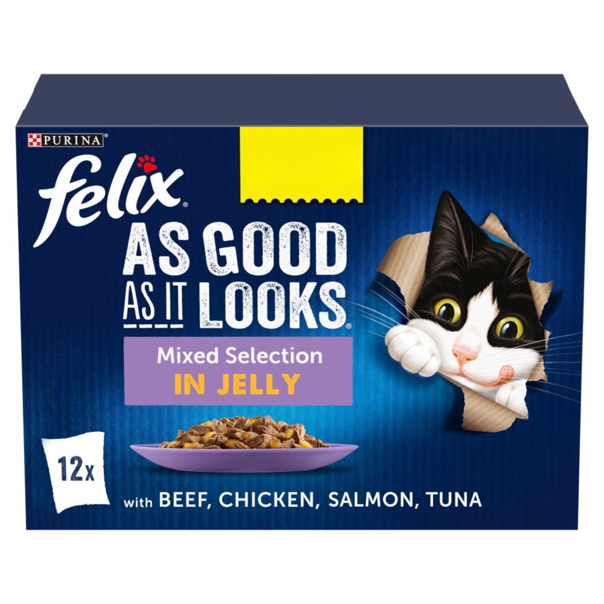 Felix - As Good As It Looks Mixed Selection in Jelly - 12 x 100g as it looks in jelly cat food.