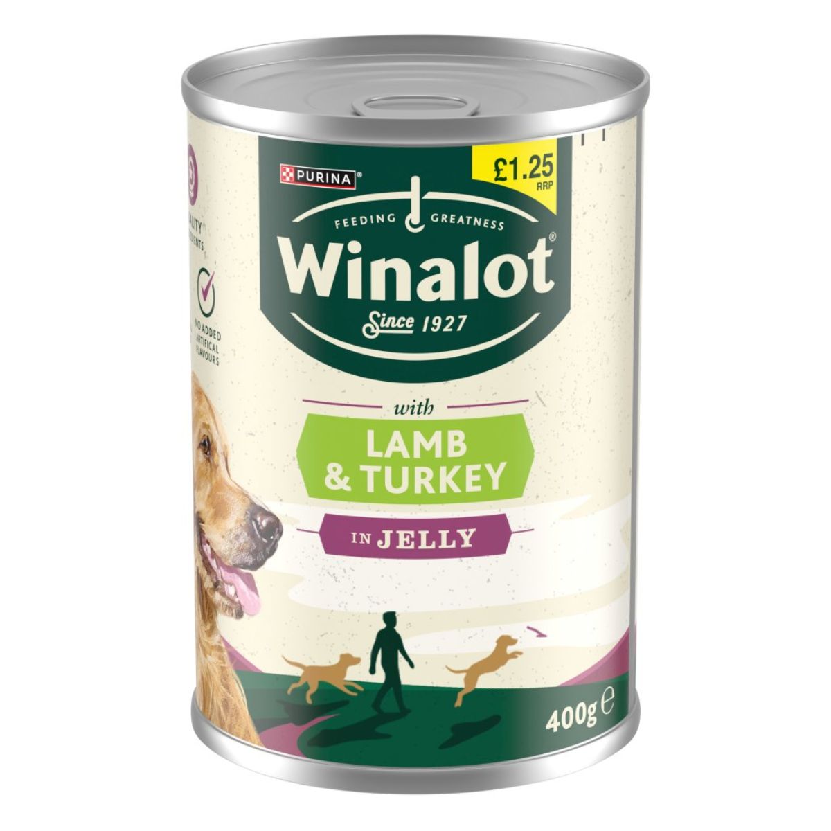 Purina - Winalot with Lamb & Turkey in Jelly - 400g canned dog food.