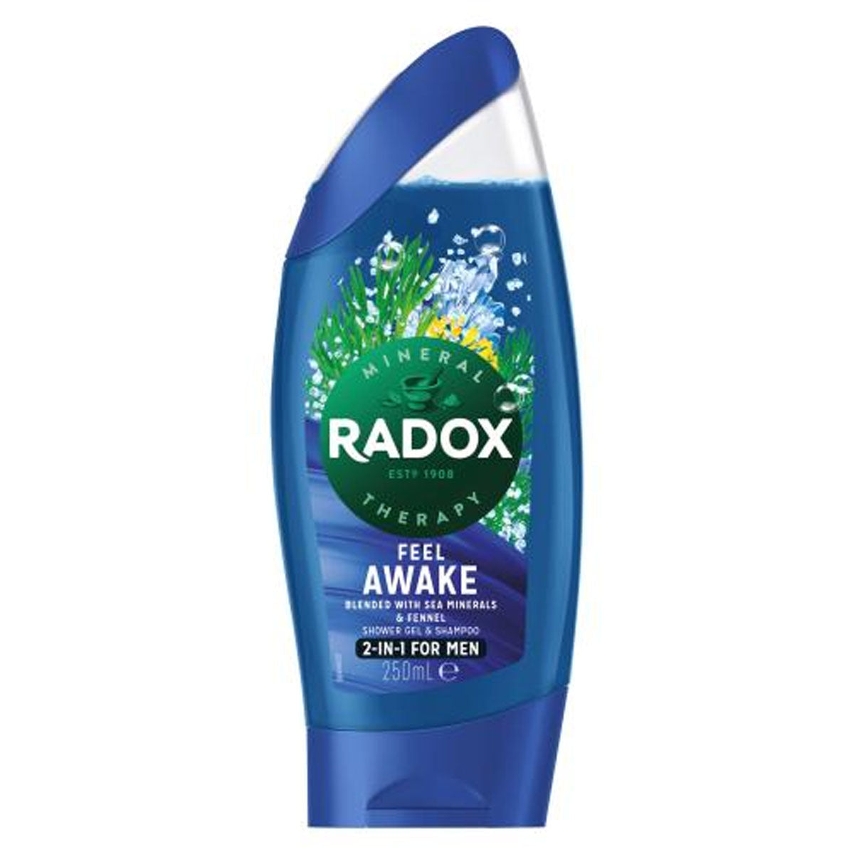 Radox - Mineral Therapy 2-in-1 Shower Gel & Shampoo Feel Awake - 250ml.