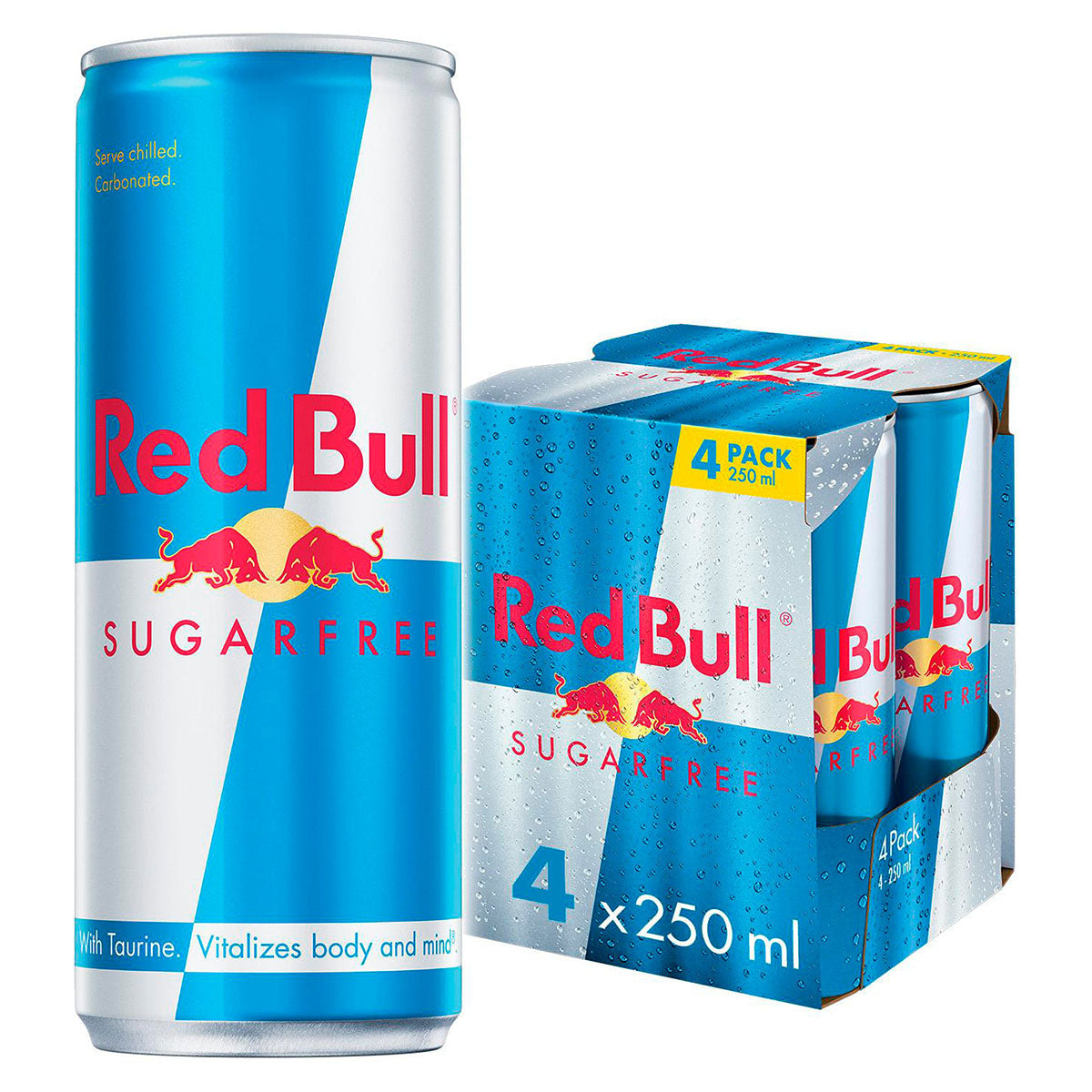 Red Bull - Sugar Free Energy Drink Pack - 4x250ml - Continental Food Store Red Bull - Sugar Free Energy Drink Pack - 4x250ml - Continental Food Store