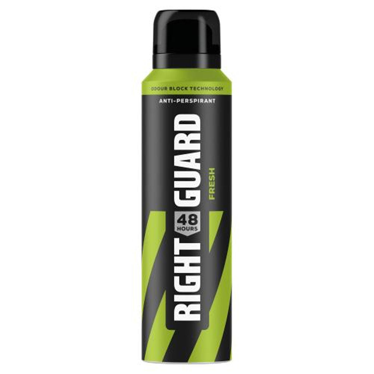 Right Guard - Total Defence Fresh Men - 150ml deodorant spray on a white background. Right Guard - Total Defence Fresh Men - 150ml deodorant spray on a white background.