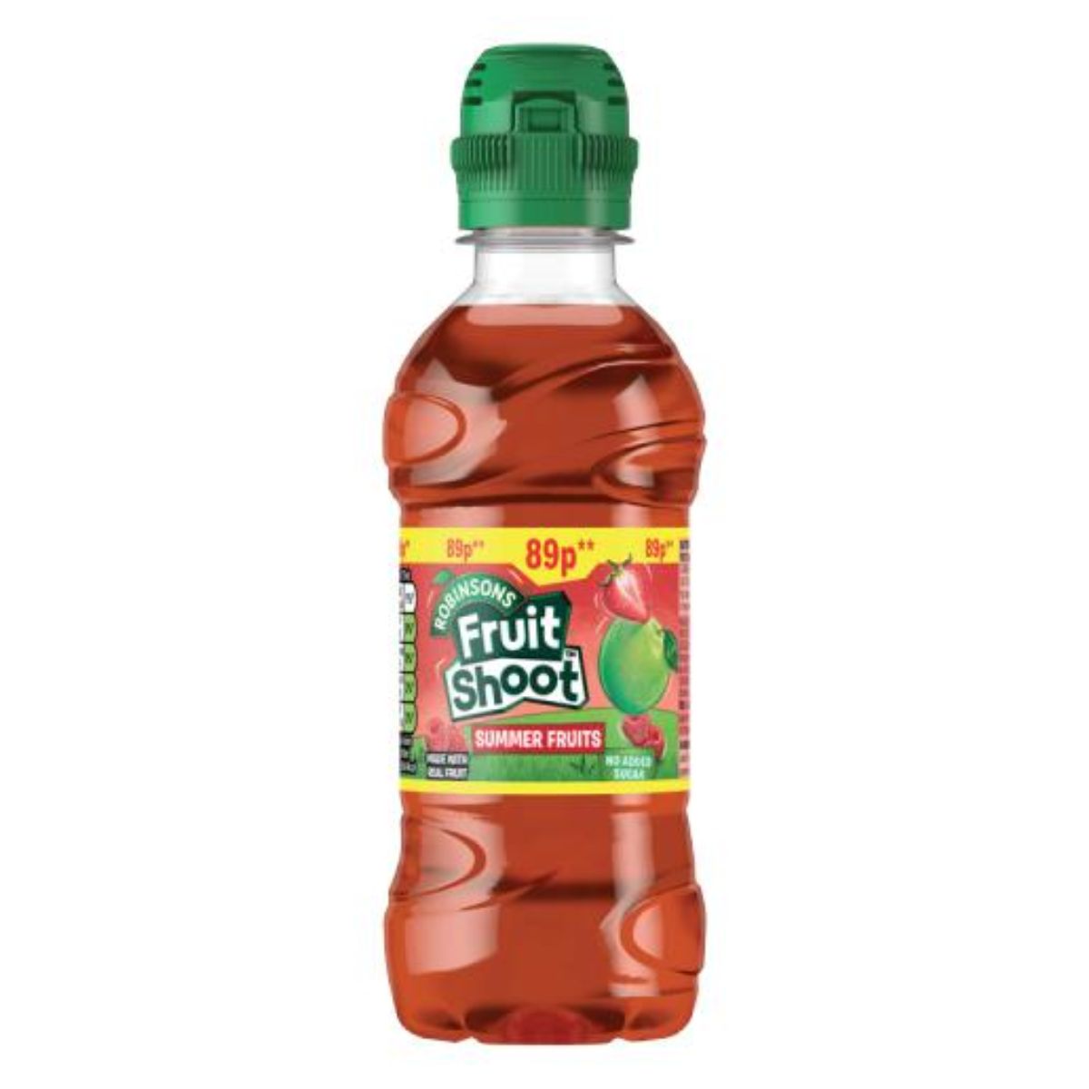 A Robinsons - Fruit Shoot Summer Fruits Juice Drink - 275ml on a white background.
