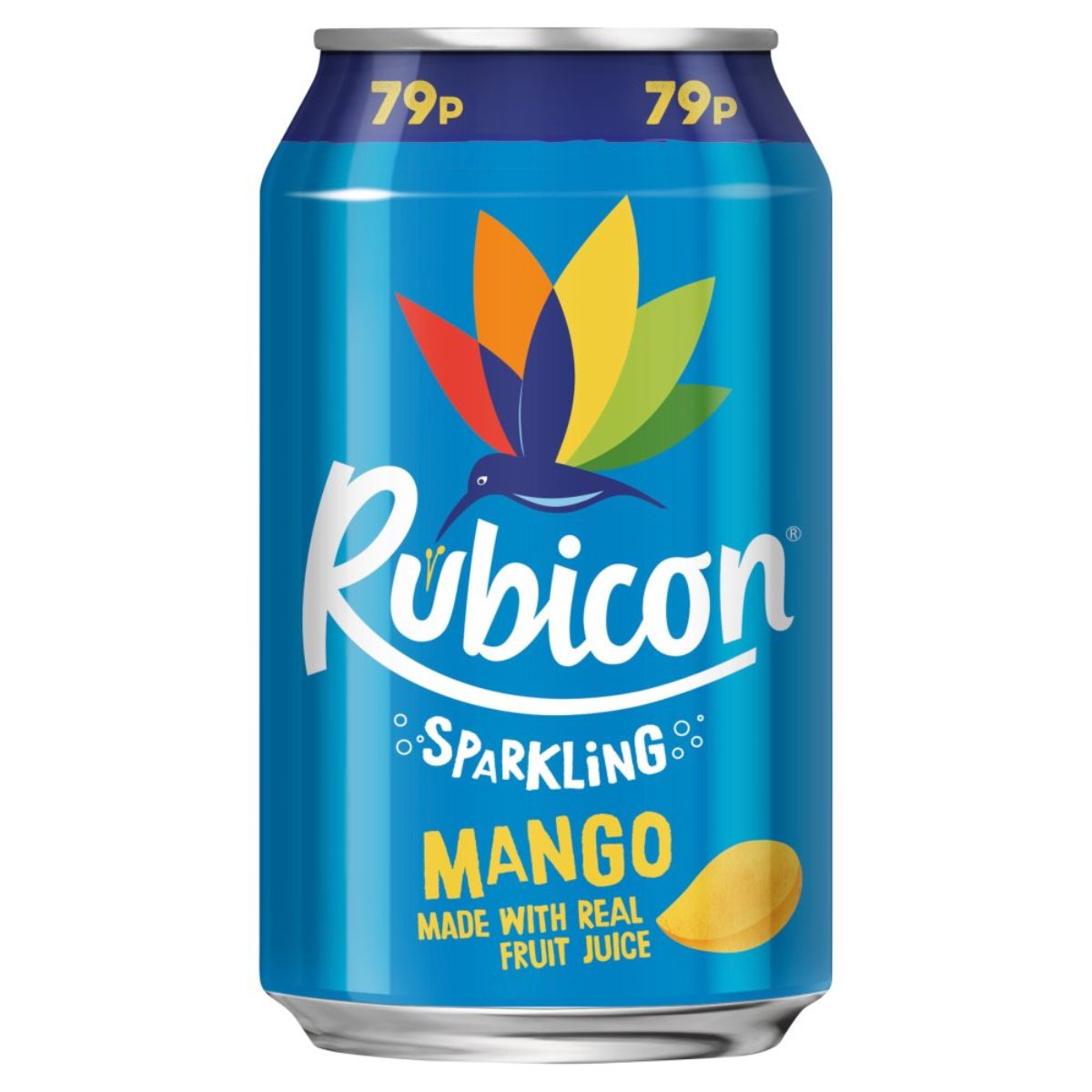 Rubicon - Mango Can - 330ml sparkling mango can.