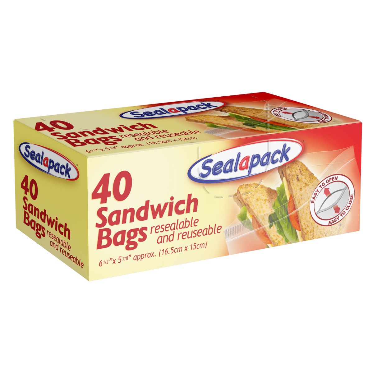 Sealapack - Boxed Sandwich Bags - 40pcs. Sealapack - Boxed Sandwich Bags - 40pcs.