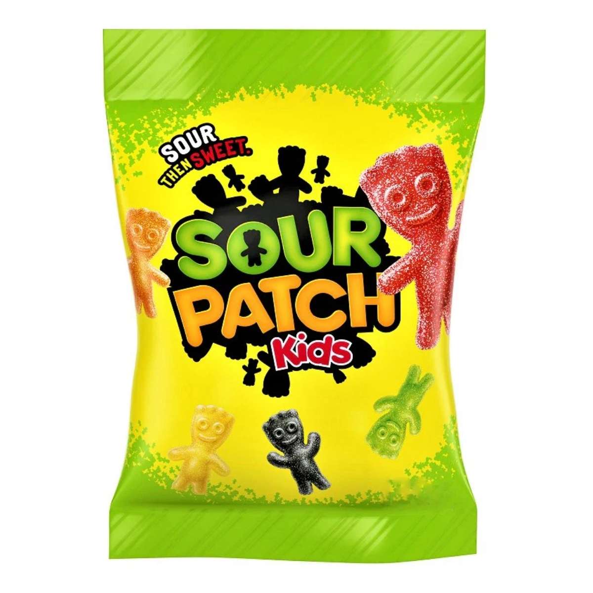 Sour Patch Kids - Soft & Chewy Candy (102g) by Sour Patch offers colorful, fruity gummies in a boldly branded green bag—perfect for chewy candy fans. Sour Patch Kids - Soft & Chewy Candy (102g) by Sour Patch offers colorful, fruity gummies in a boldly branded green bag—perfect for chewy candy fans.