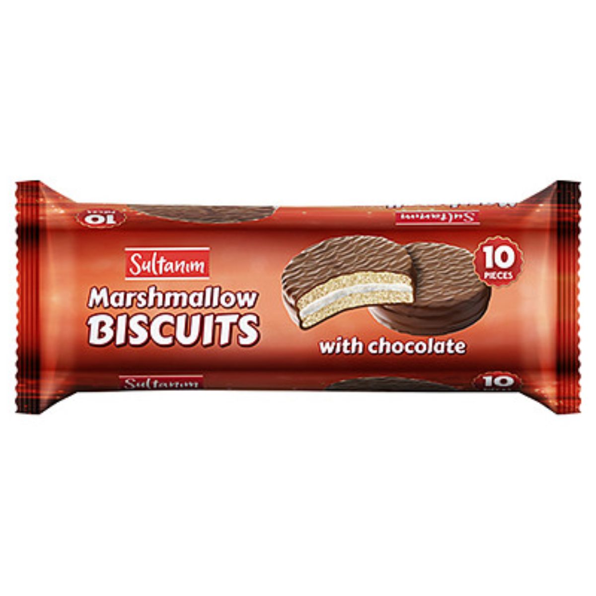Sultanim - Marshmallow Biscuits with Chocolate - 220g Sultanim - Marshmallow Biscuits with Chocolate - 220g
