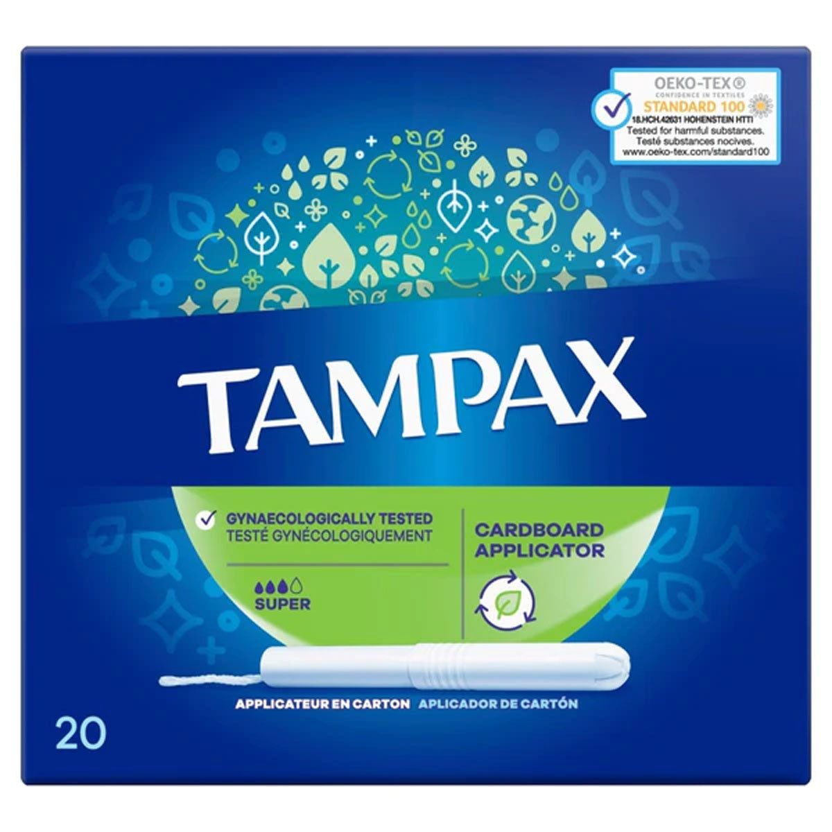 Tampax - Blue Super - 20pcs tampons tampons tampons tampons tampons.