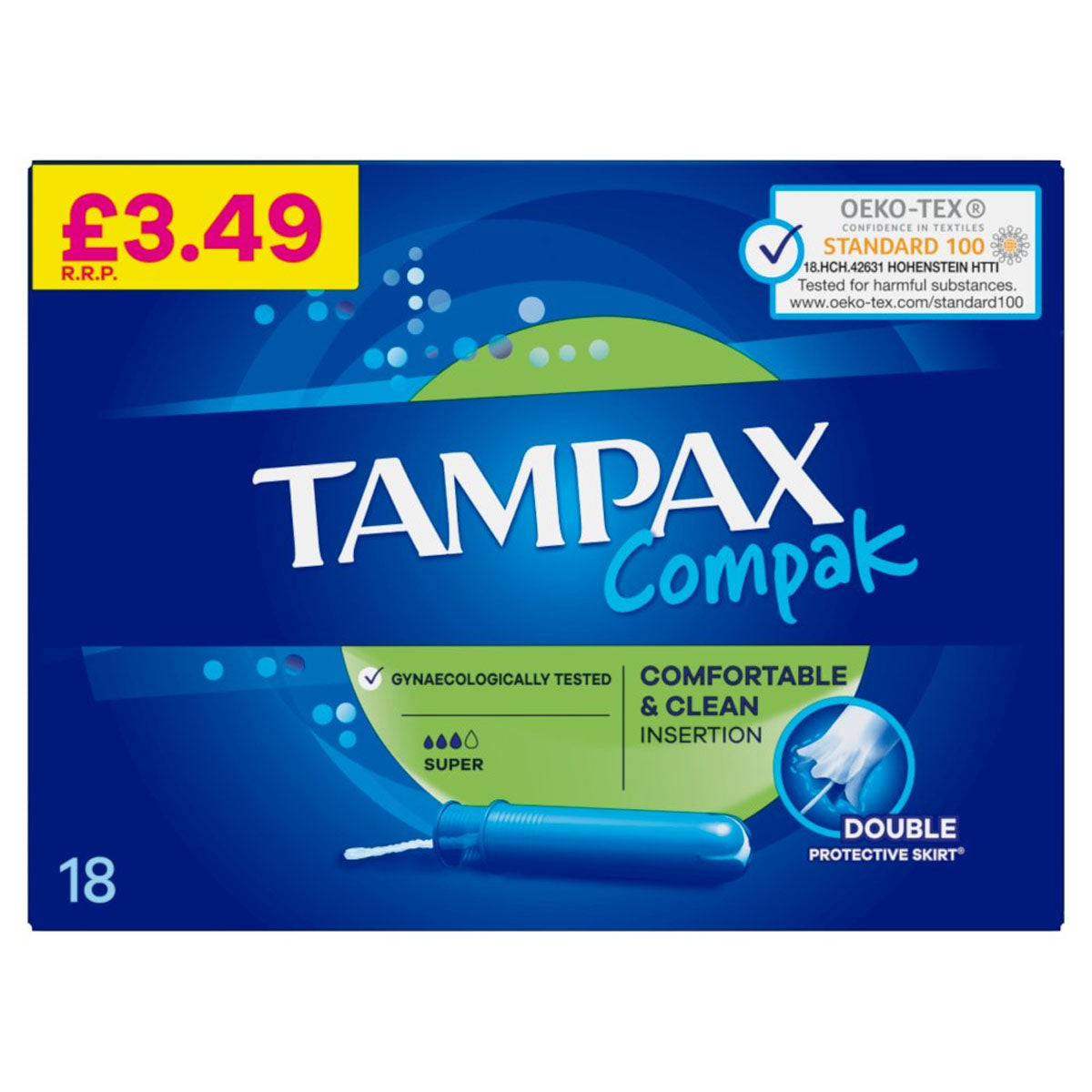 Tampax Compak - Super Tampons With Applicator - 18pcs tampax compak - super tampons with applicator - 18pcs tampax compak - super tampons with applicator - 18pcs tampax compak - super tampons with applicator - 18pcs tampax compak - super tampons with applicator- 18pcs.