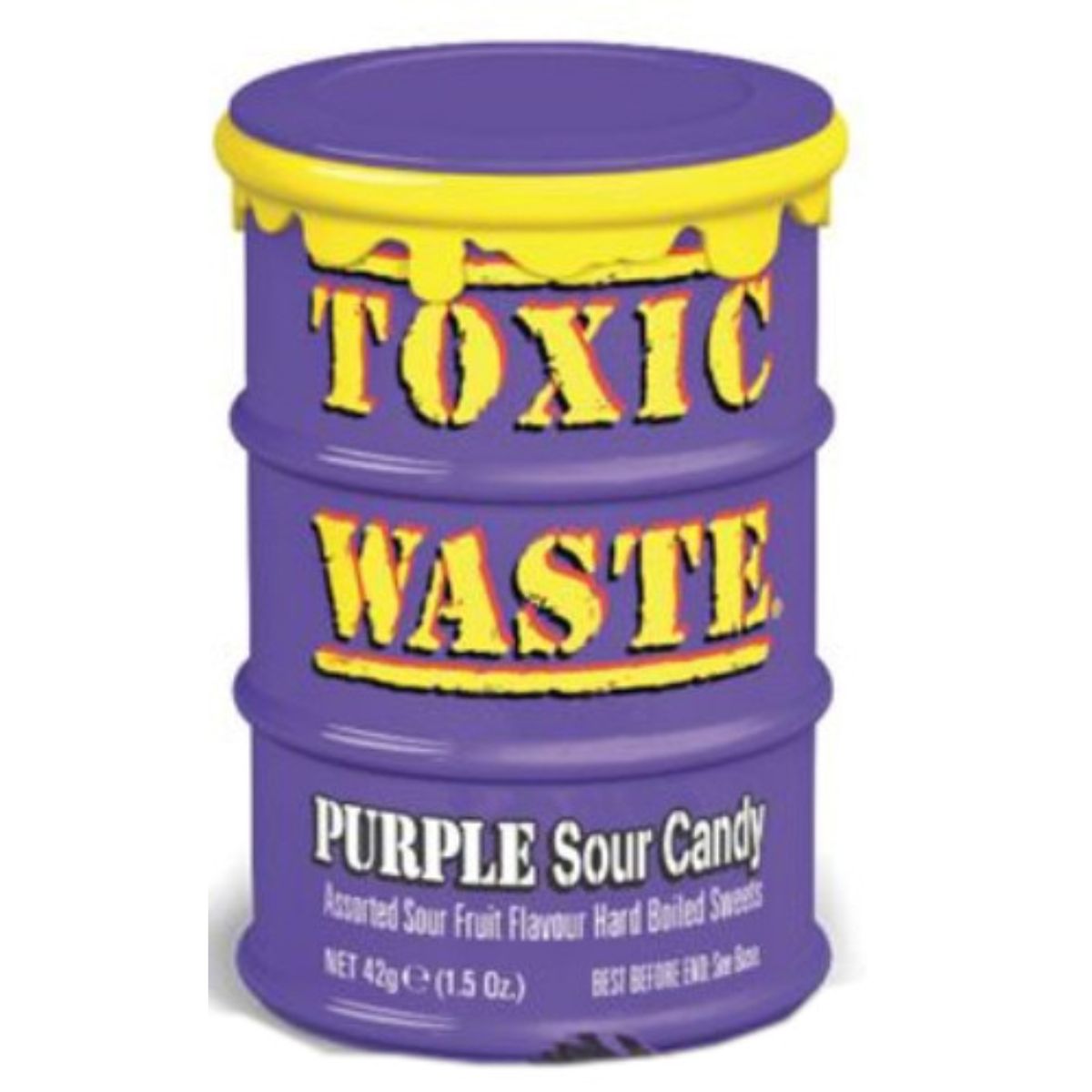 Toxic Waste - Purple Drum - 42g purple sour candy. Toxic Waste - Purple Drum - 42g purple sour candy.