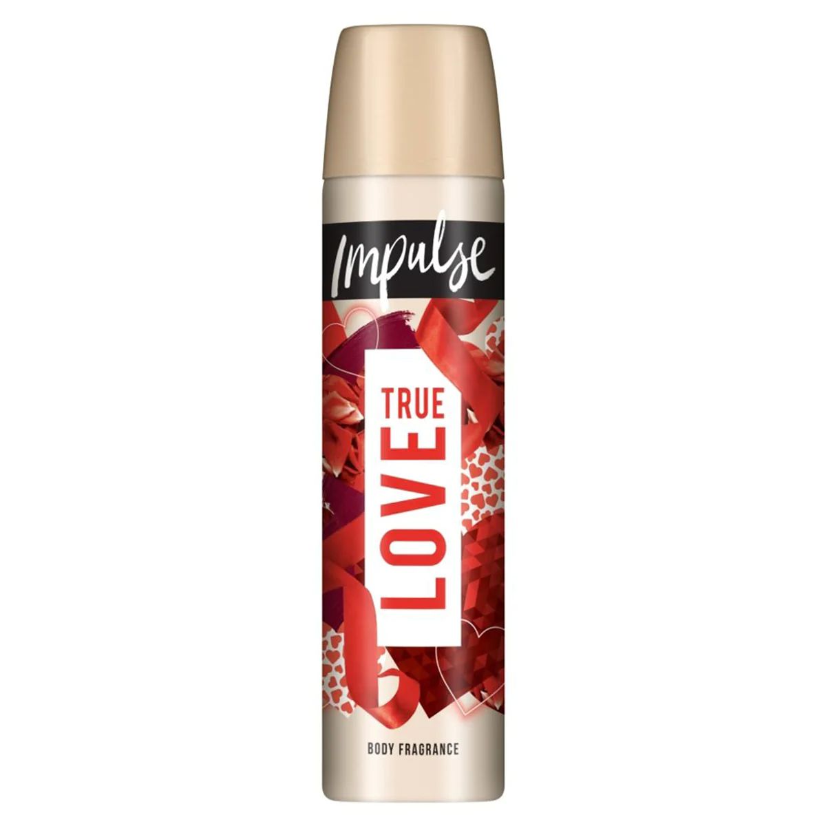 A can of True Love body spray deodorant.