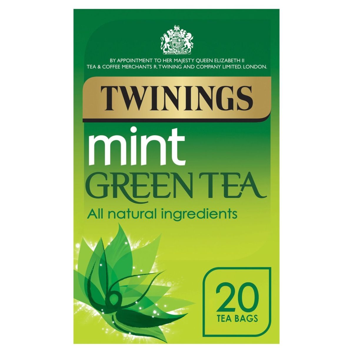 Twinings - Green Tea & Mint 25 Teabags - 40g mint green tea. Twinings - Green Tea & Mint 25 Teabags - 40g mint green tea.