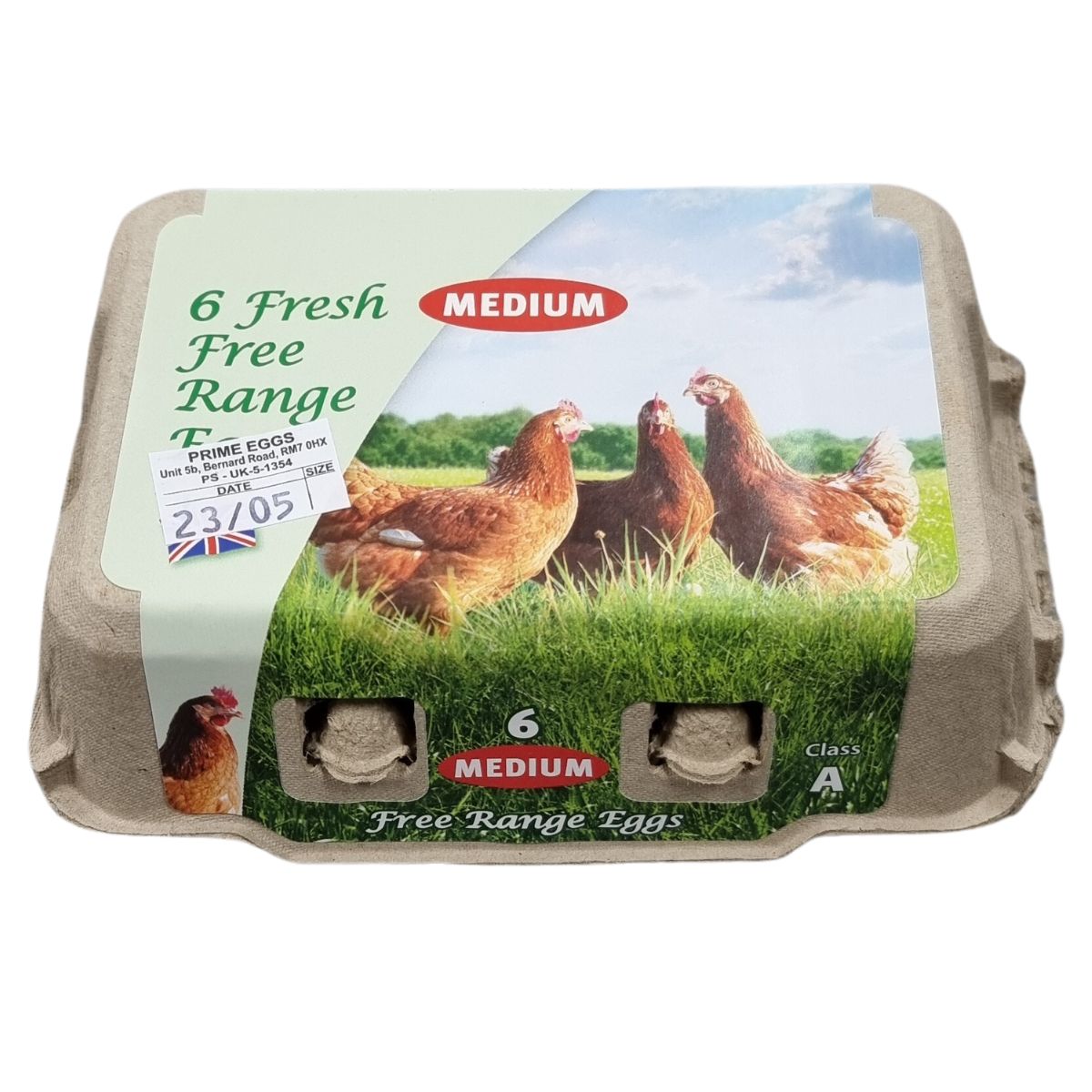 UK Eggs - Medium Free Range Fresh Eggs - 6 Pack - Continental Food Store