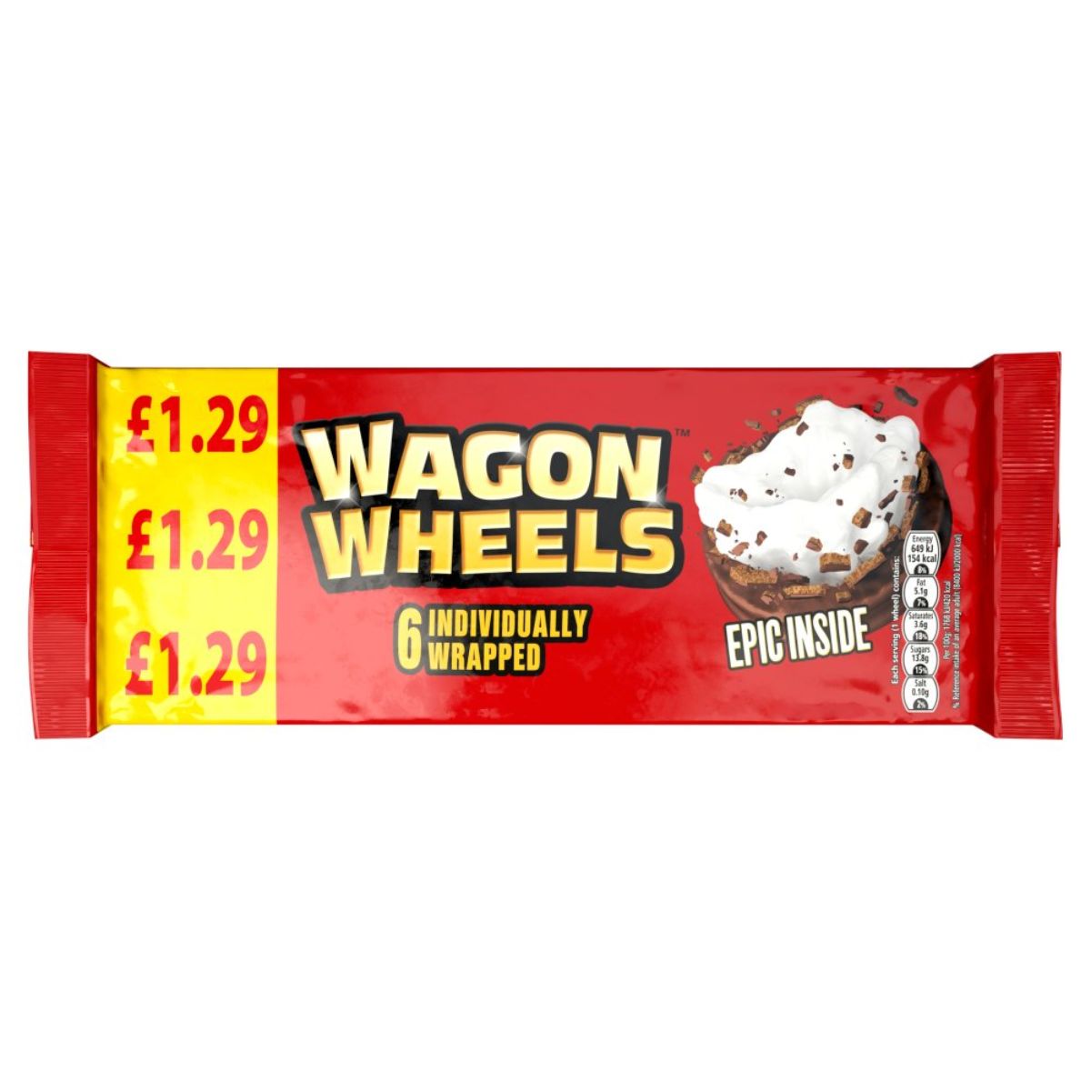 Wagon - Wheels Original - 228g ice cream bar. Wagon - Wheels Original - 228g ice cream bar.