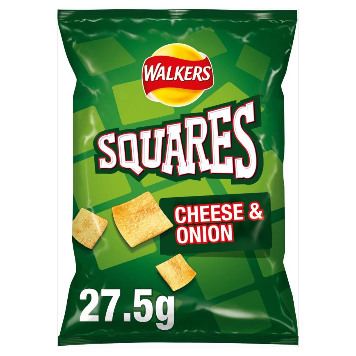 Walkers - Squares Cheese & Onion - 27.5g cheese and onion.