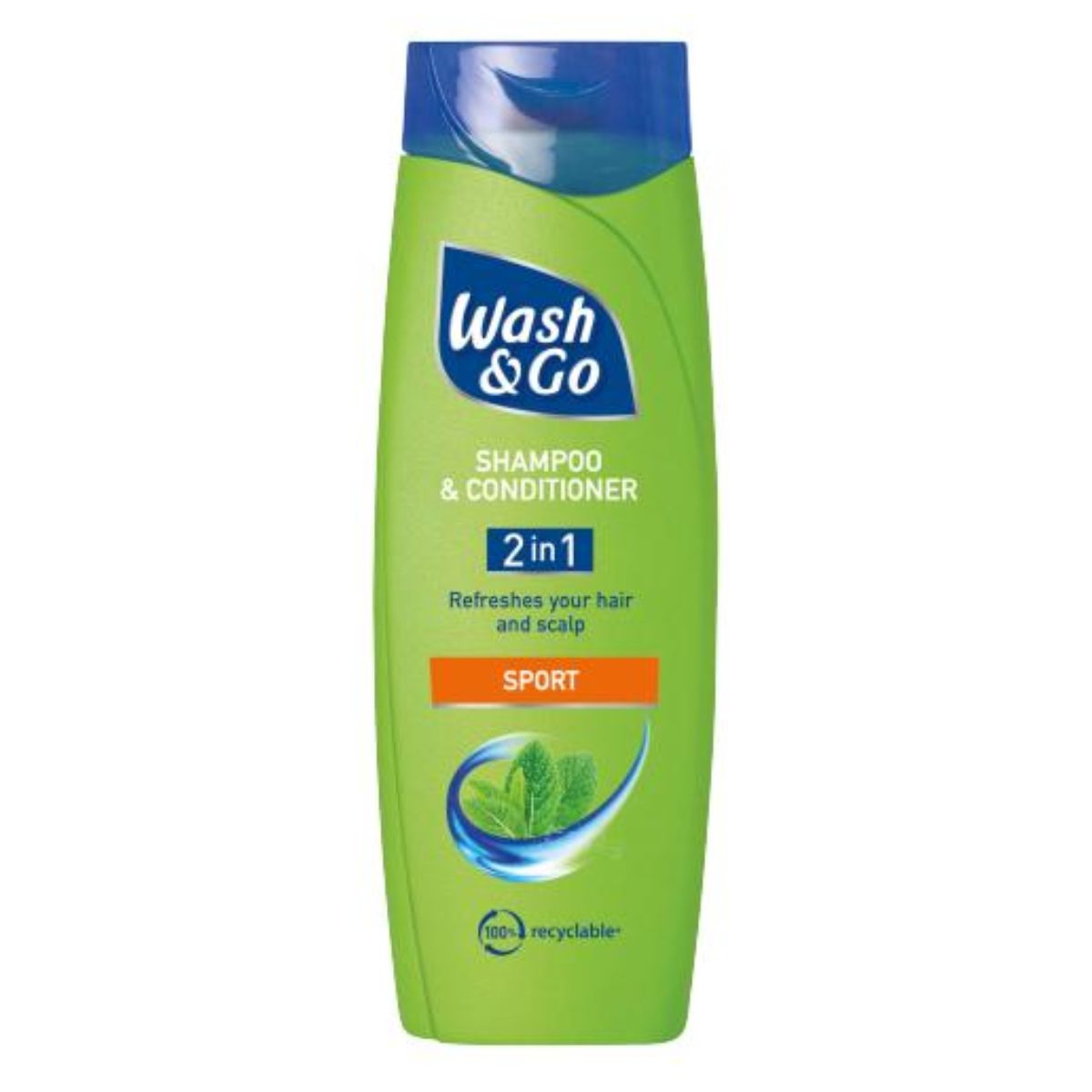 Wash & Go - 2 in 1 Shampoo & Conditioner Sport - 200ml, Wash & Go - 2 in 1 Shampoo & Conditioner Sport - 200ml,