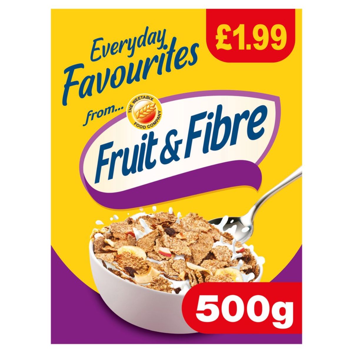 Weetabix - Fruit & Fibre - 500g is an everyday favourite. Weetabix - Fruit & Fibre - 500g is an everyday favourite.