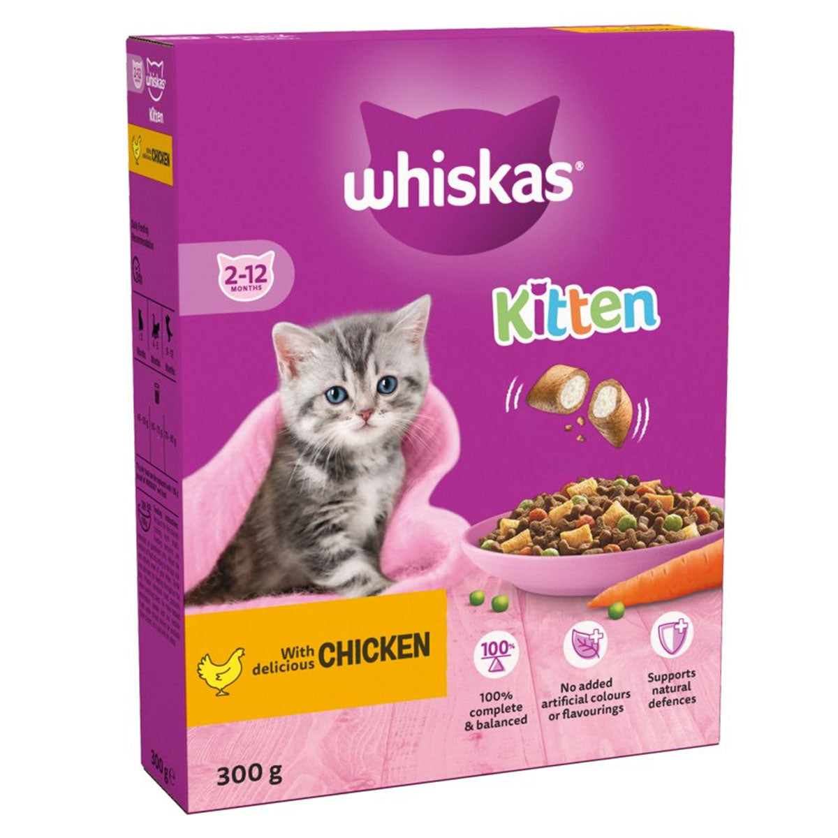 Whiskas - Kitten Dry Food With Chicken - 300g - Continental Food Store