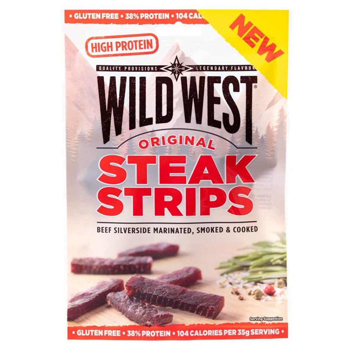 Wild West - Steak Strips - 25g original steak strips. Wild West - Steak Strips - 25g original steak strips.