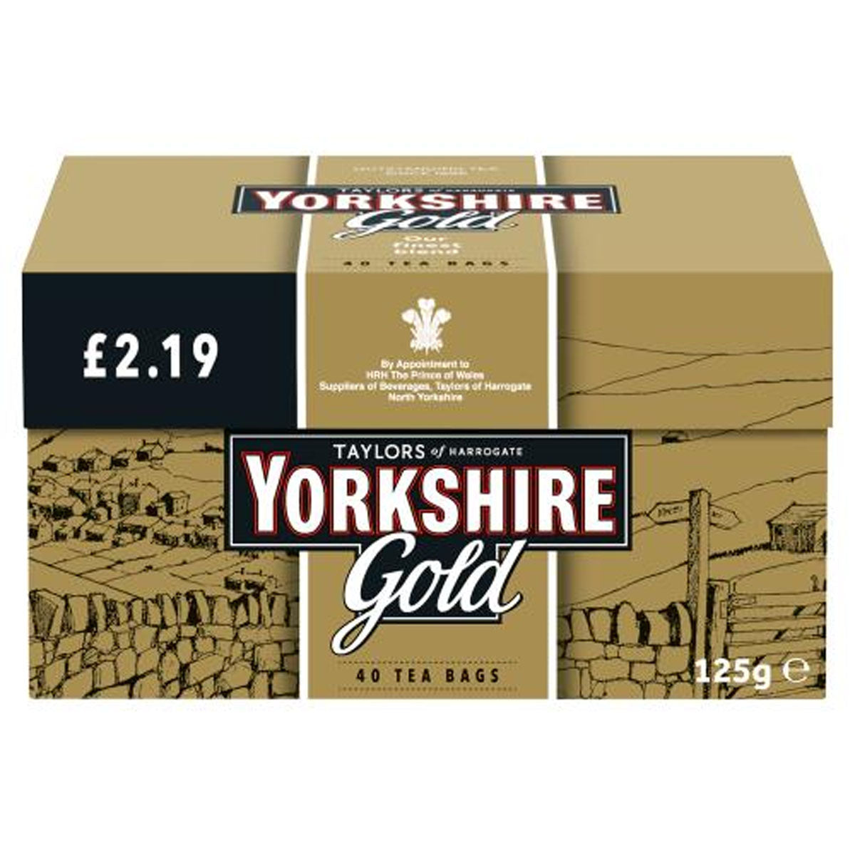 Yorkshire - Gold Tea Bags - 125g in a box. Yorkshire - Gold Tea Bags - 125g in a box.