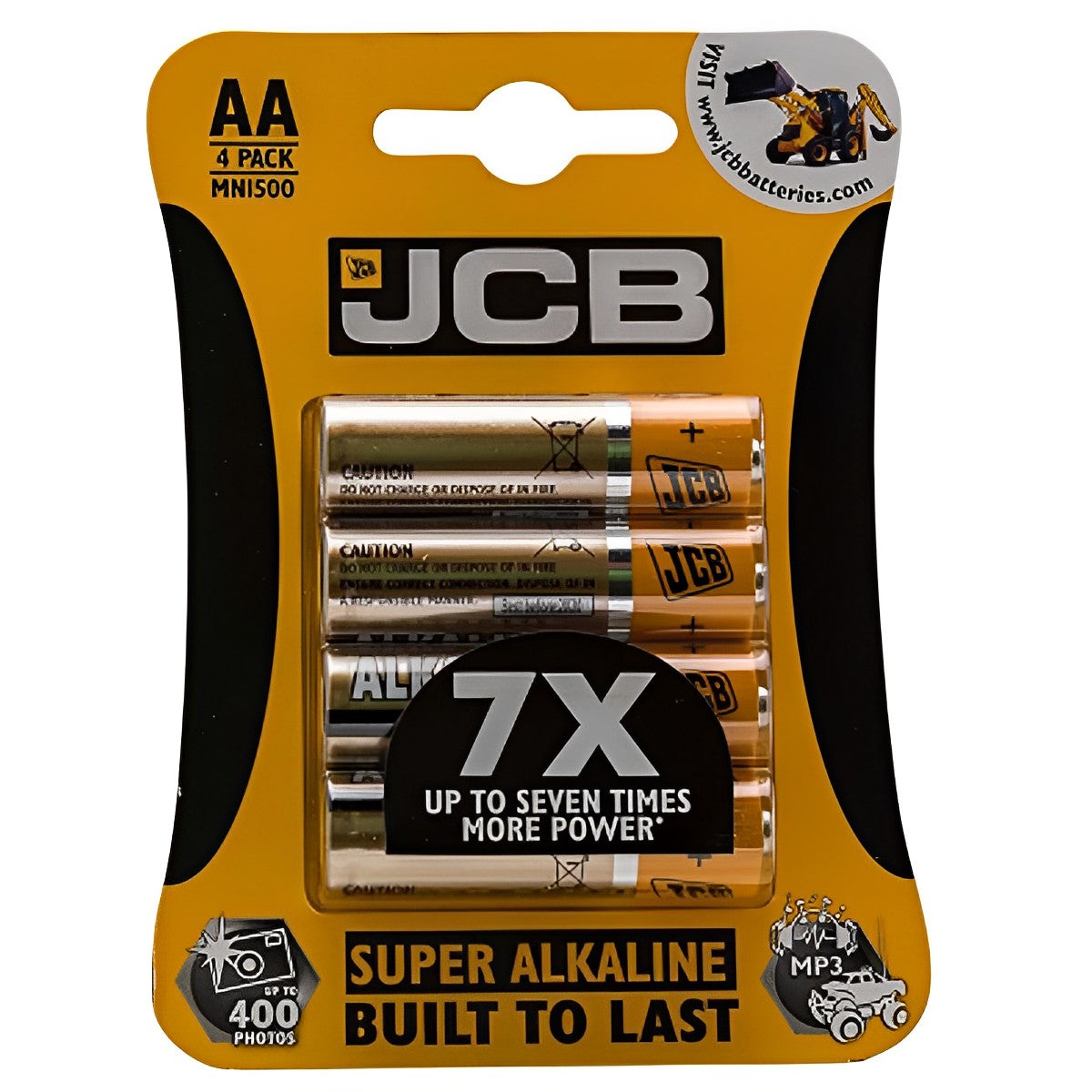 JCB - Super Alkaline 1.5v AA Batteries - 4pcs - Continental Food Store