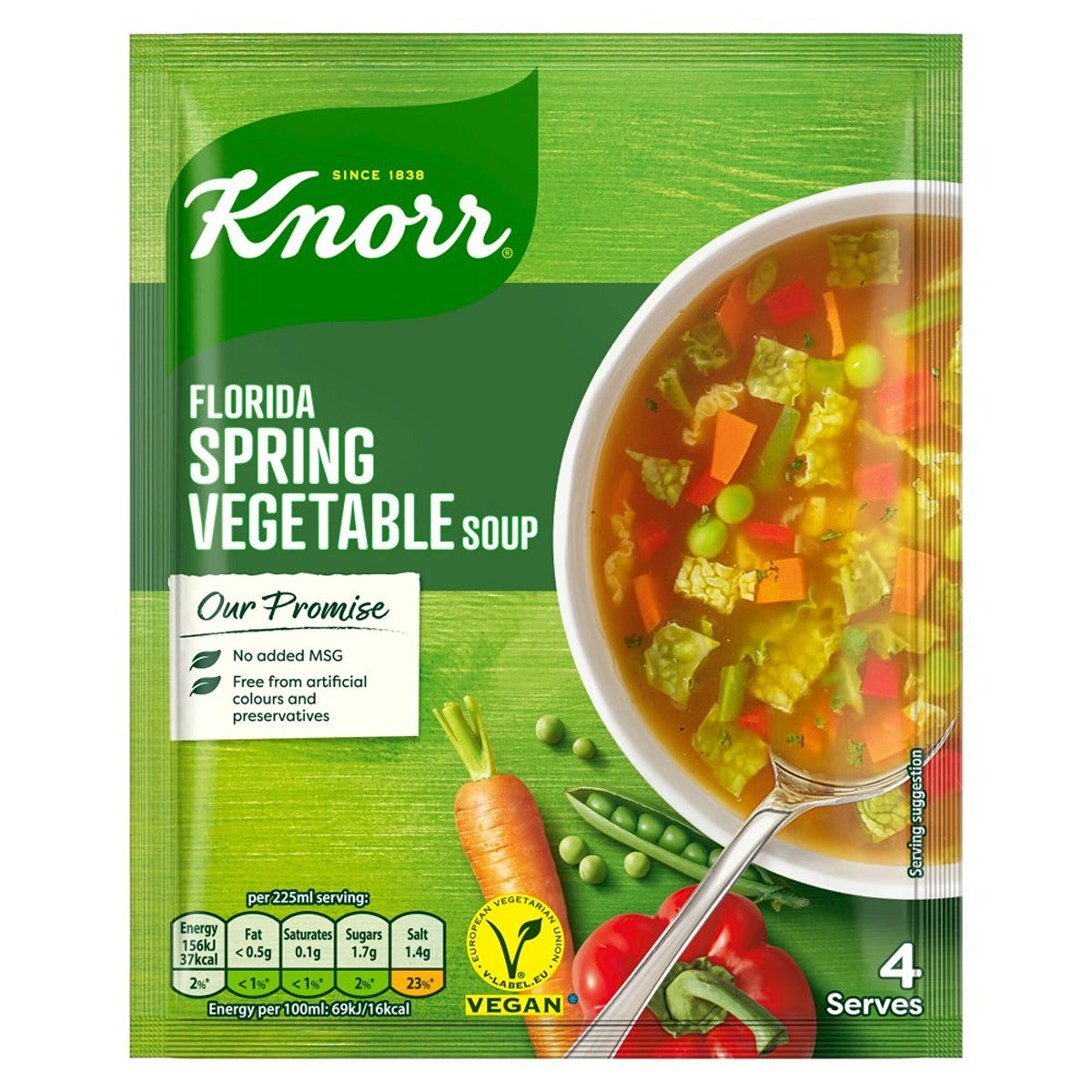 Knorr - Florida Spring Vegetable Dry Packet Soup - 48g brand of soup. Knorr - Florida Spring Vegetable Dry Packet Soup - 48g brand of soup.