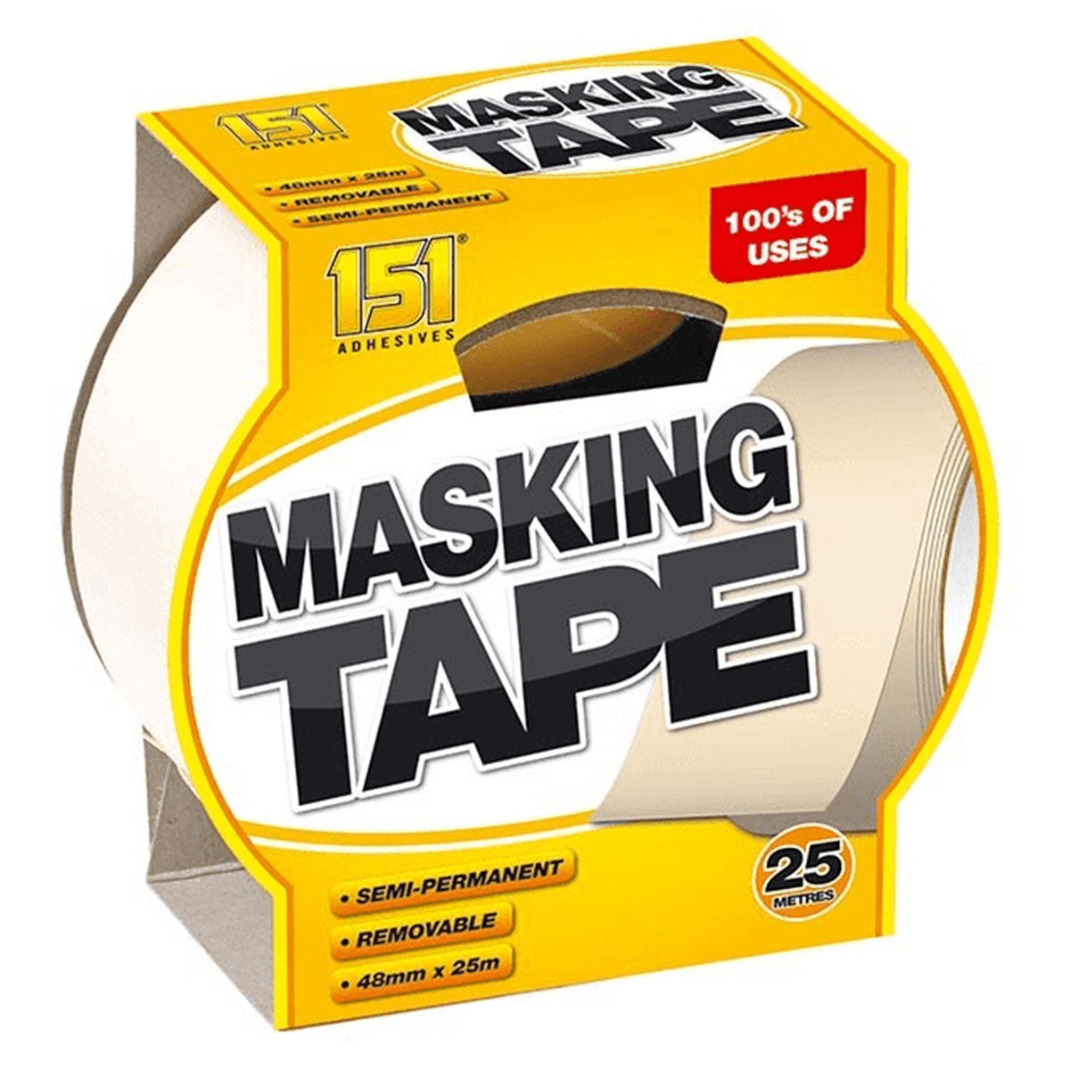 151 - Masking Tape - 48mm x 25m - Continental Food Store