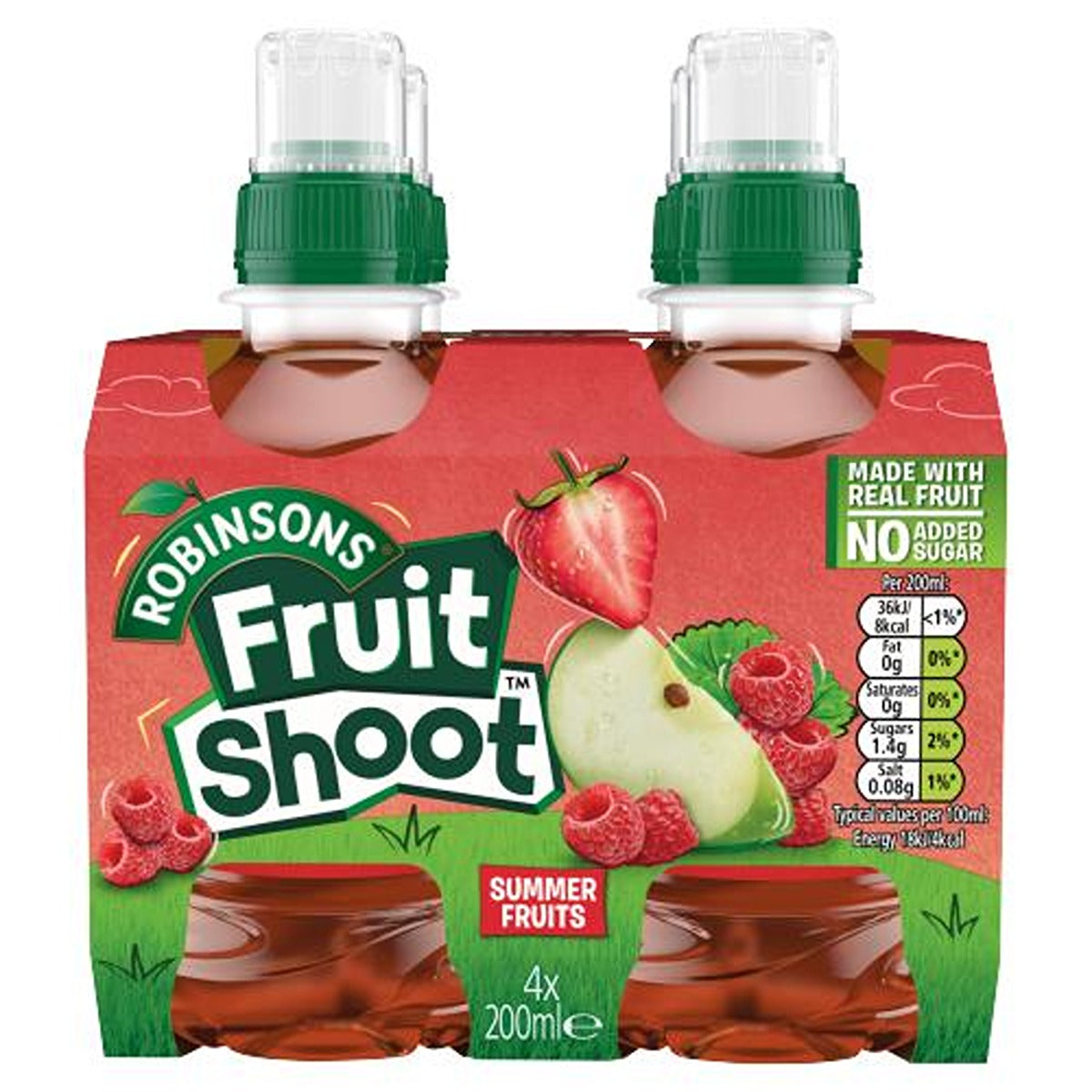 Robinsons - Fruit Shoot Summer Fruits Kids Juice Drink - 4 x 200ml - Continental Food Store