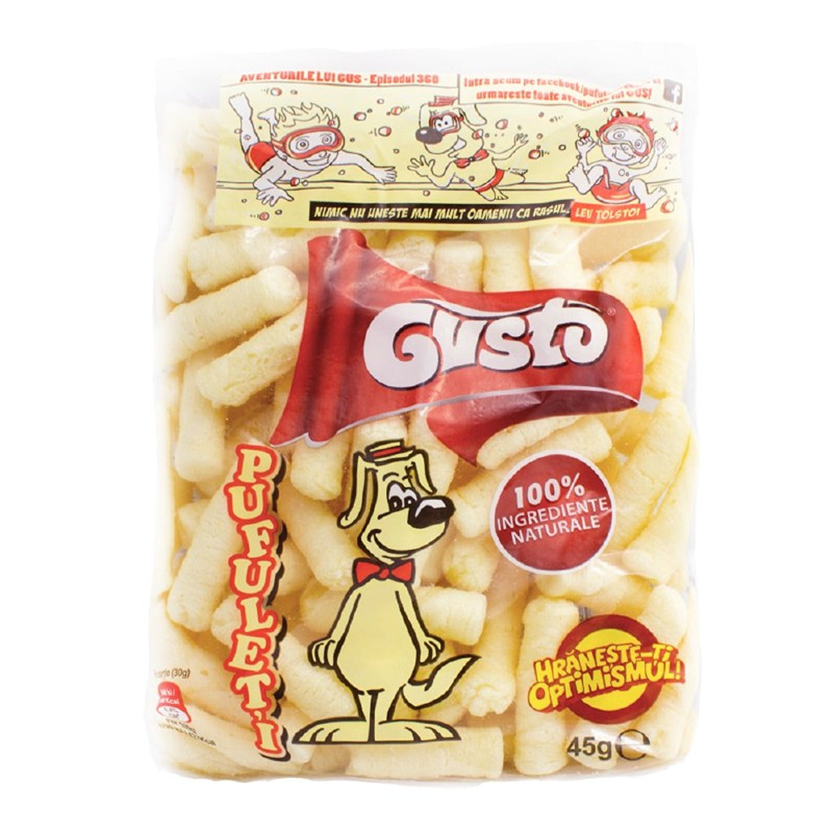 Gusto - Pufuleti - 45 g - Continental Food Store Gusto - Pufuleti - 45 g - Continental Food Store