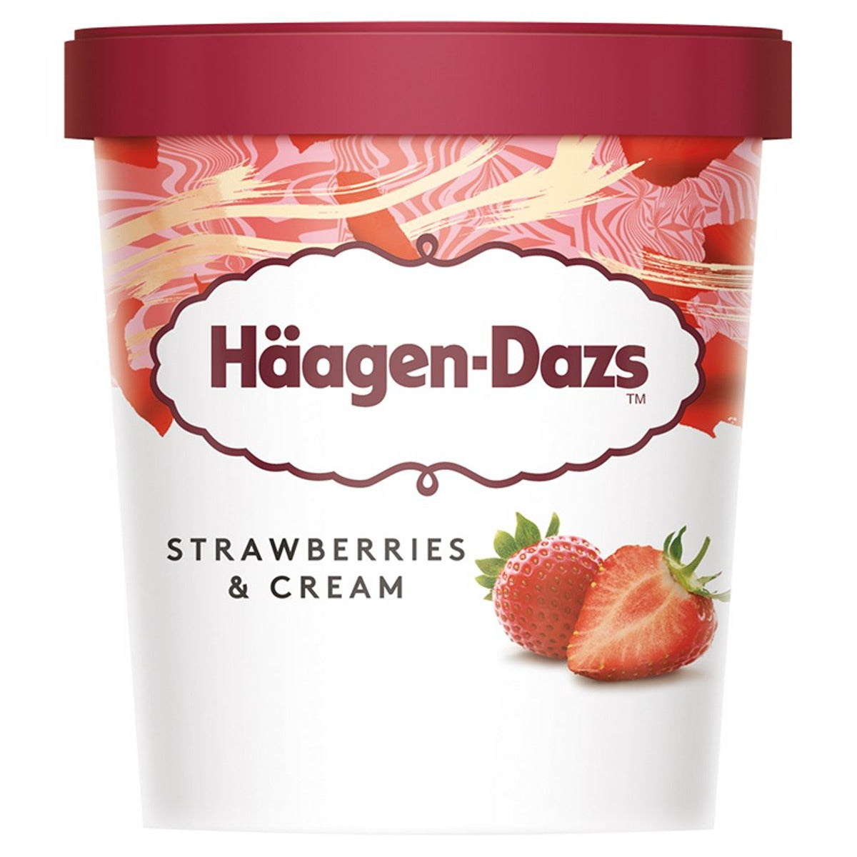 Häagen-Dazs - Strawberries & Cream Ice Cream - 460ml - Continental Food Store Häagen-Dazs - Strawberries & Cream Ice Cream - 460ml - Continental Food Store