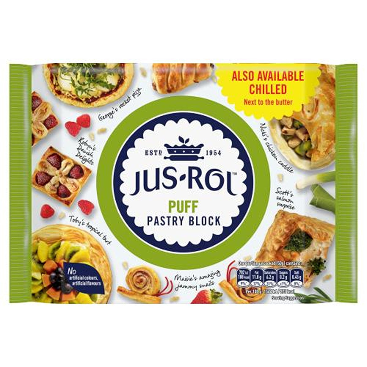 Jus-Rol - Puff Pastry Block - 500g - Continental Food Store