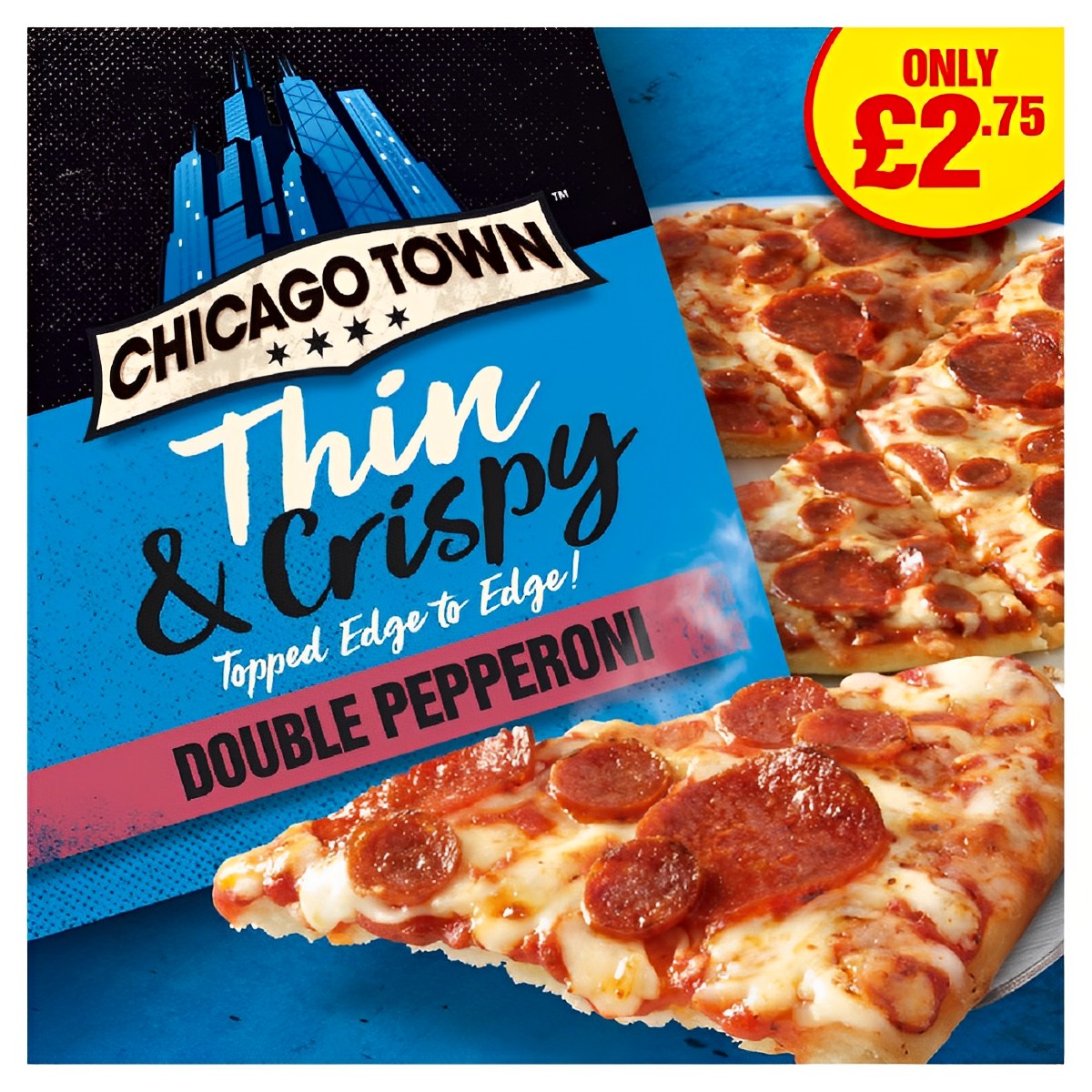 Chicago Town - Thin & Crispy Double Pepperoni Pizza - 305g - Continental Food Store