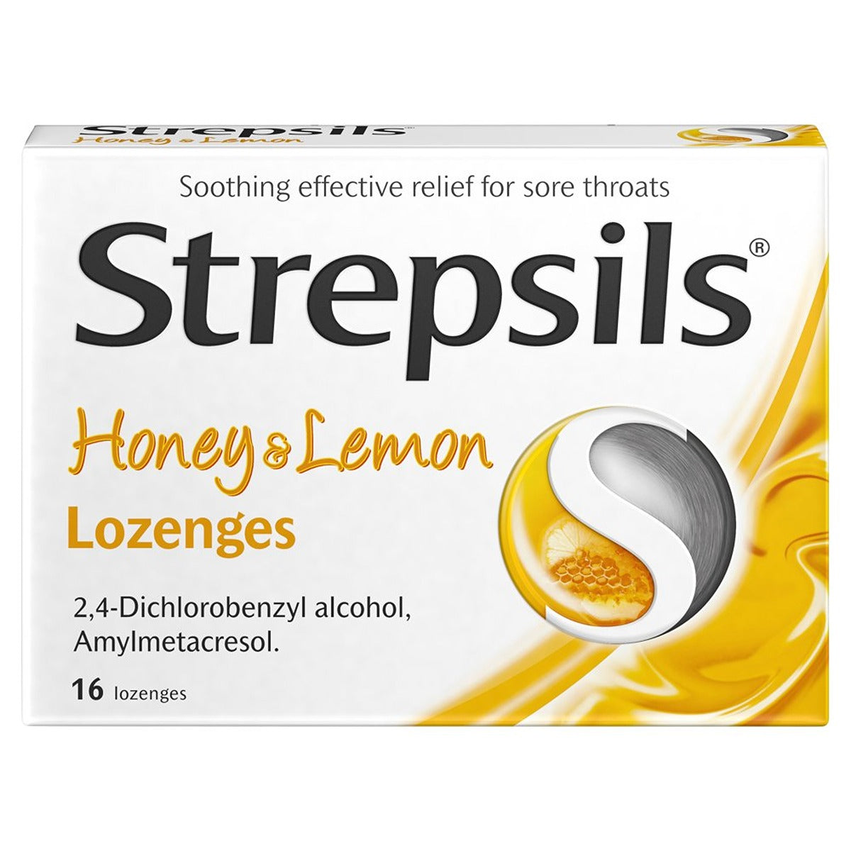 Strepsils - Honey and Lemon Lozenges - 16 Pack - Continental Food Store