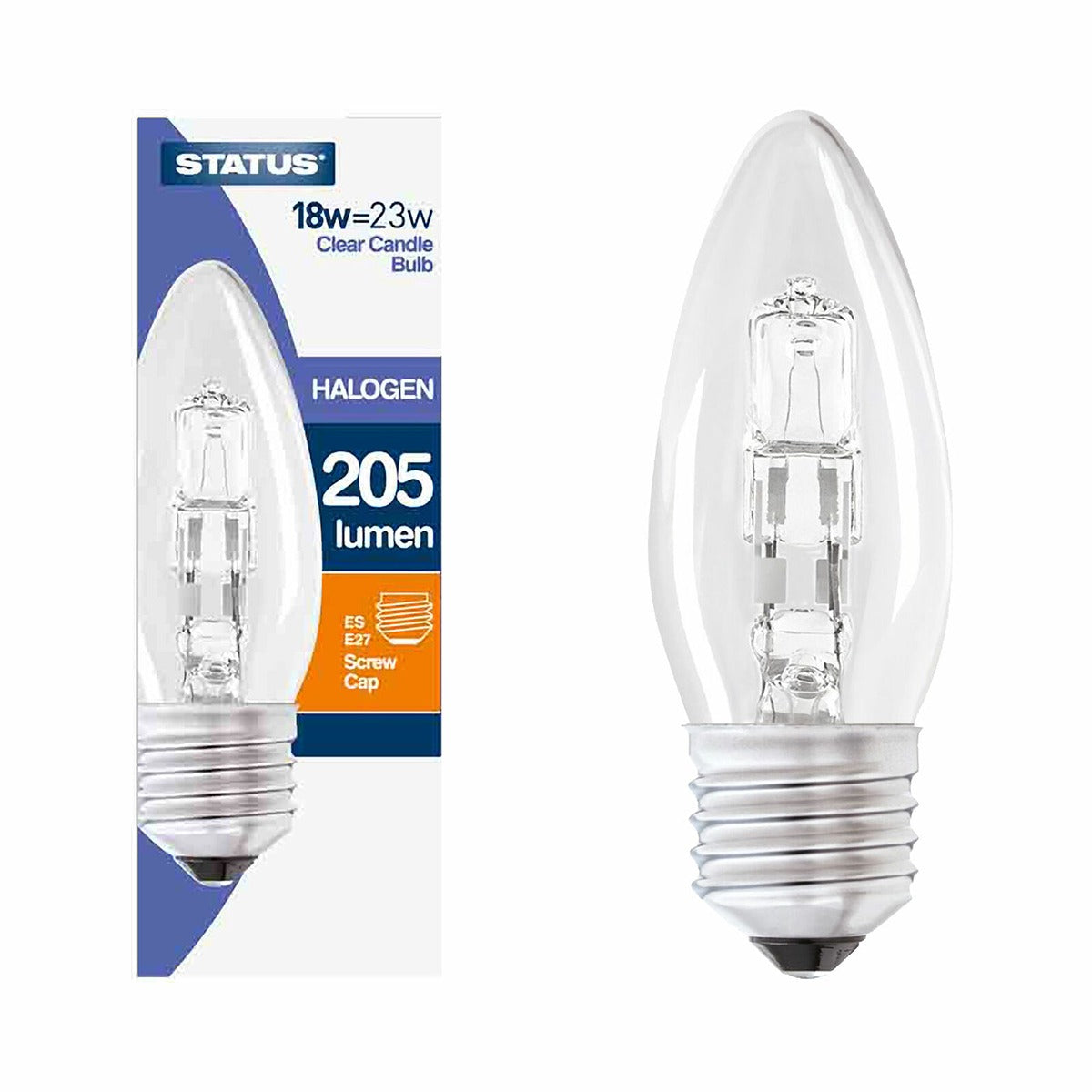 Status - 18W Energy Saving Halogen Candle Bulb - Continental Food Store Status - 18W Energy Saving Halogen Candle Bulb - Continental Food Store