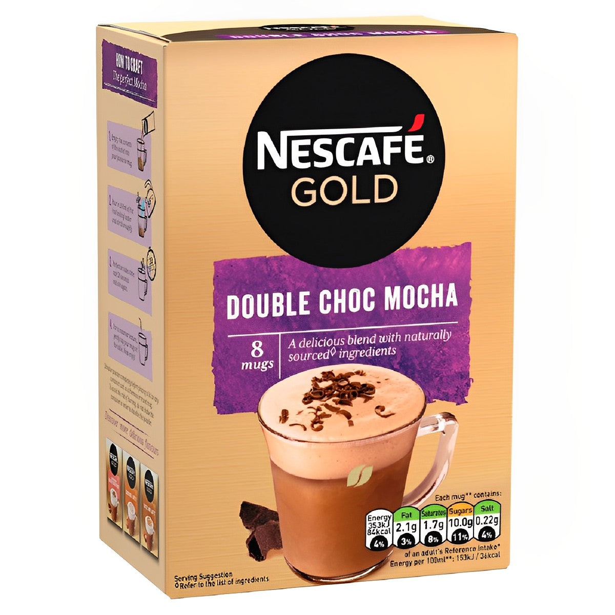 Nescafe - Gold Double Choc Mocha 8 x 20.9g - Continental Food Store Nescafe - Gold Double Choc Mocha 8 x 20.9g - Continental Food Store