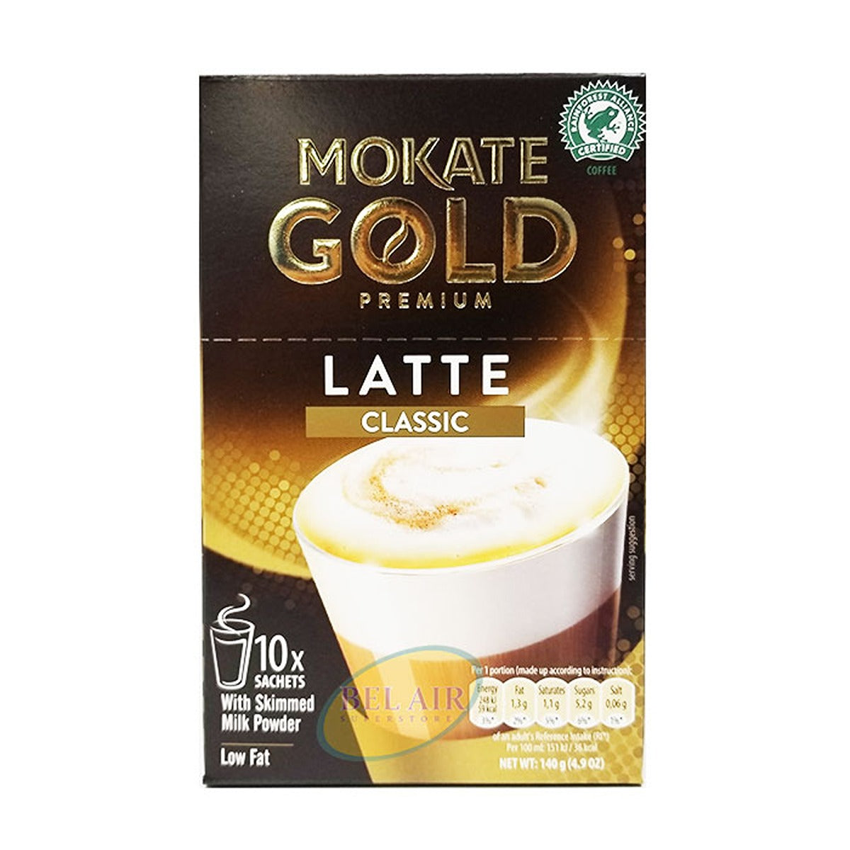 Mokate - Gold Premium Classic Latte - 10 Sachets - Continental Food Store