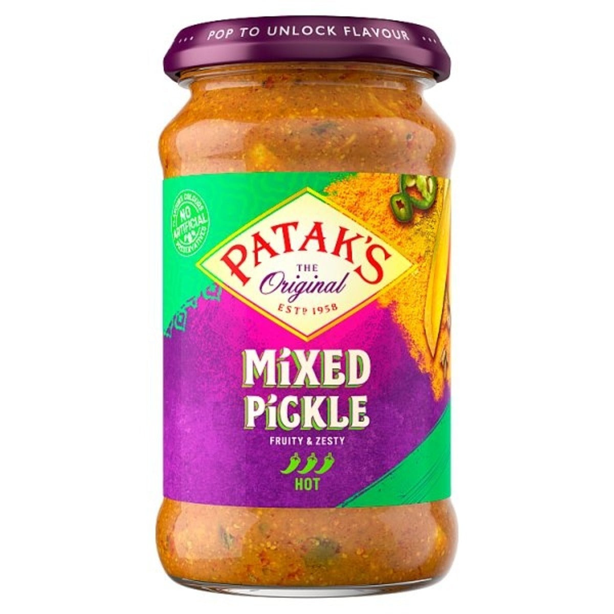 Pataks - Hot Mixed Pickle - 283g - Continental Food Store