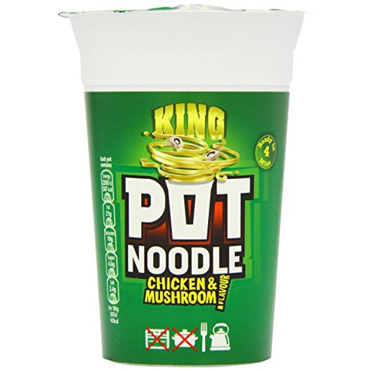 King Pot Noodle - Chicken And Mushroom - 114g - Continental Food Store