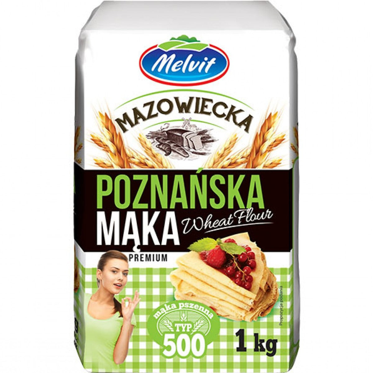 Melvit - White Flour Poznanska - 1kg - Continental Food Store