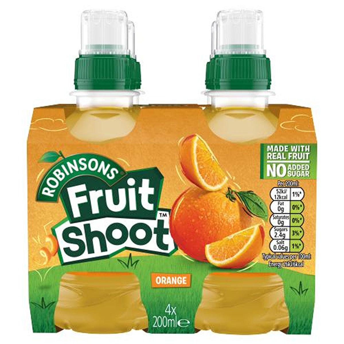 Robinsons - Fruit Shoot Orange Juice Drink - 4 x 200ml - Continental Food Store