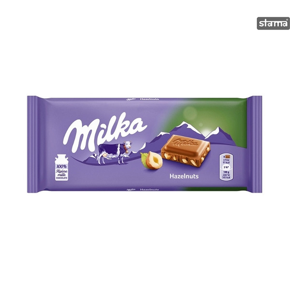 Milka - Hazelnut Chocolate Bar - 100g - Continental Food Store