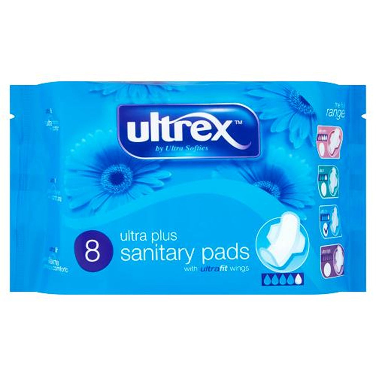 Ultrex - 8 Ultra Plus Pads - Continental Food Store